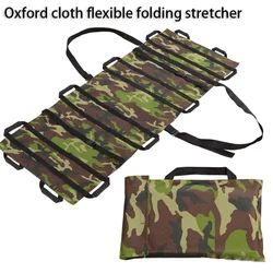 Folding Portable Multi-Purpose Stretcher Tactical Camouflage Reinforced Handle Oxford Cloth Outdoor Rescue Emergency Stretcher