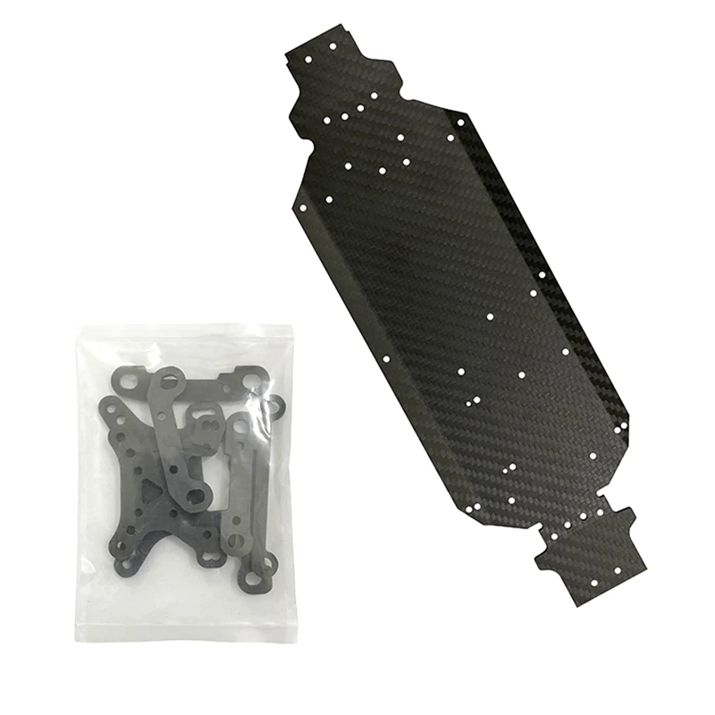 

Replacement Carbon Fiber Chassis Bottom Board RC Accessories Parts For Wltoys 124016 124018 124019 1/12 RC Car