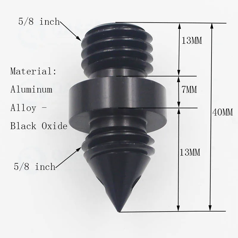 Mini Foot Screw Feetscrew for Prism Carbon Fiber Centering Pole Rod Thread 1/4  5/8 Inch M8 M10 Multiple Specifications 1Piece