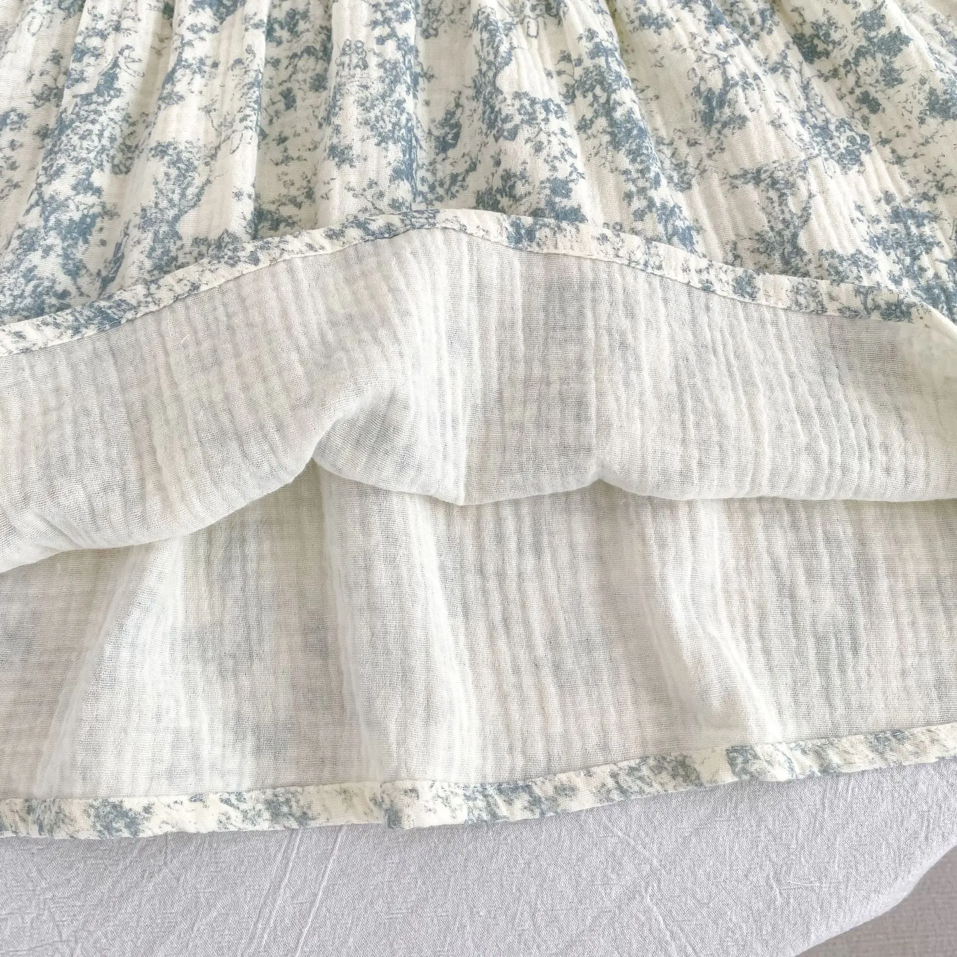 2026 Herbst Frühling Kinder Mädchen Kleid Langarm Gelb Bestickter Kragen Prinzessinnenkleid Koreanische Version Kleid – Detail 13