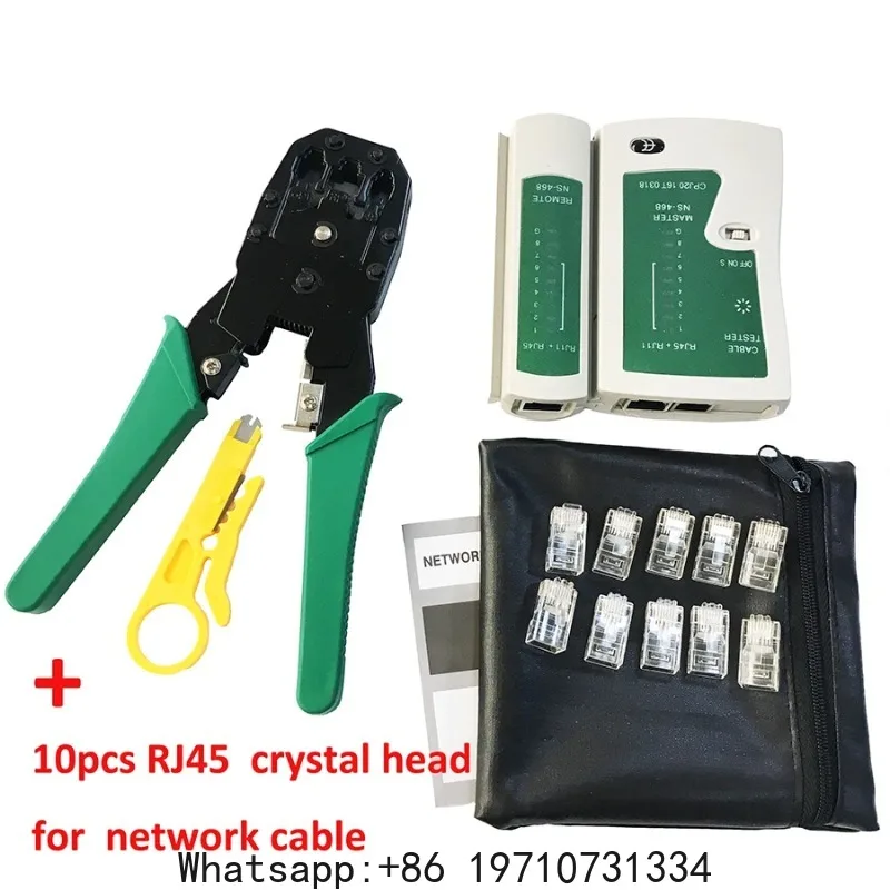 Network Cable Clamp Pliers Stripping  Crimping Pliers/Professional Network Cable Tester RJ45 RJ11 RJ12 CAT5 UTP LAN Cable Tester