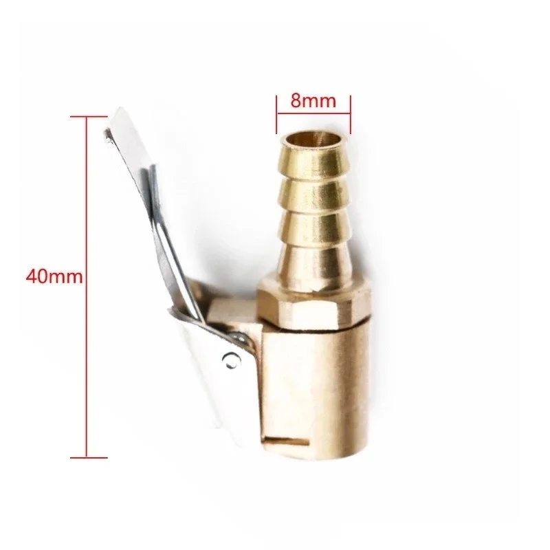 Car Truck Tire Air Pump Chuck Tyre Valve Air Compressor 220V Inflatable Pump Valve Clip Clamp Connector Nozzle 8MM Deflate Tool