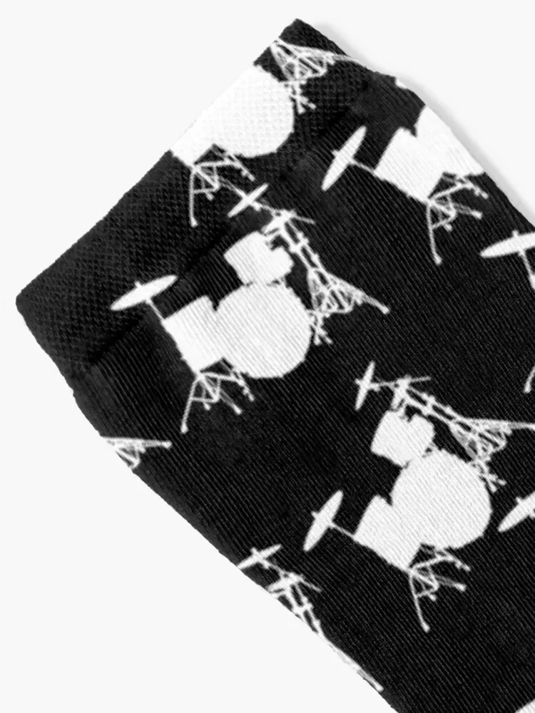 All Over Drums/ Drummer white Socks luxe loose anti slip football christmass gift Socks Man Women's