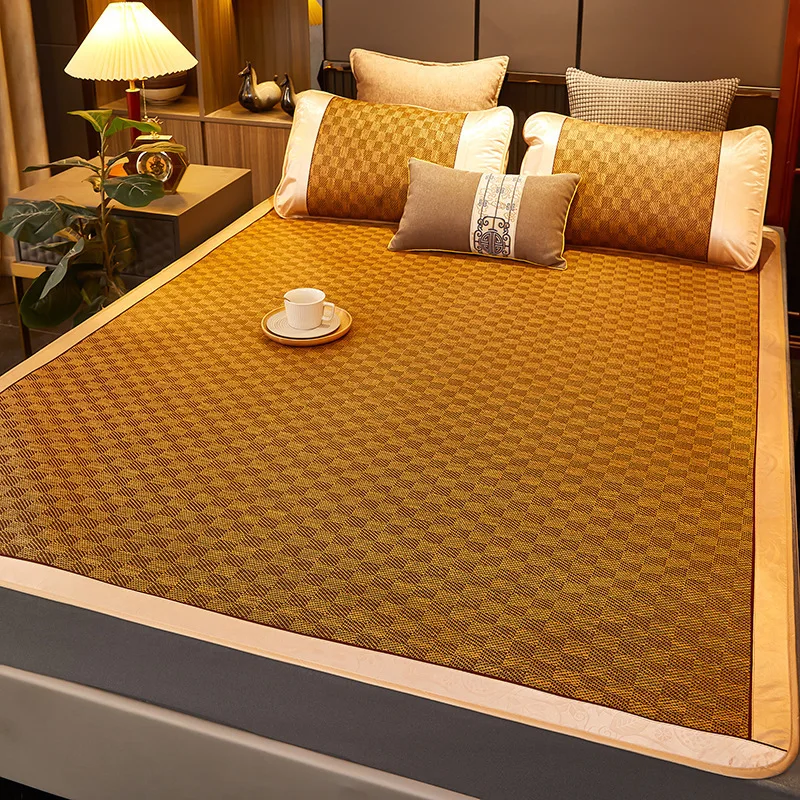 

Handwoven Rattan Cooling Mat - Foldable Mattress for Home, Summer Use, Cool & Comfortable