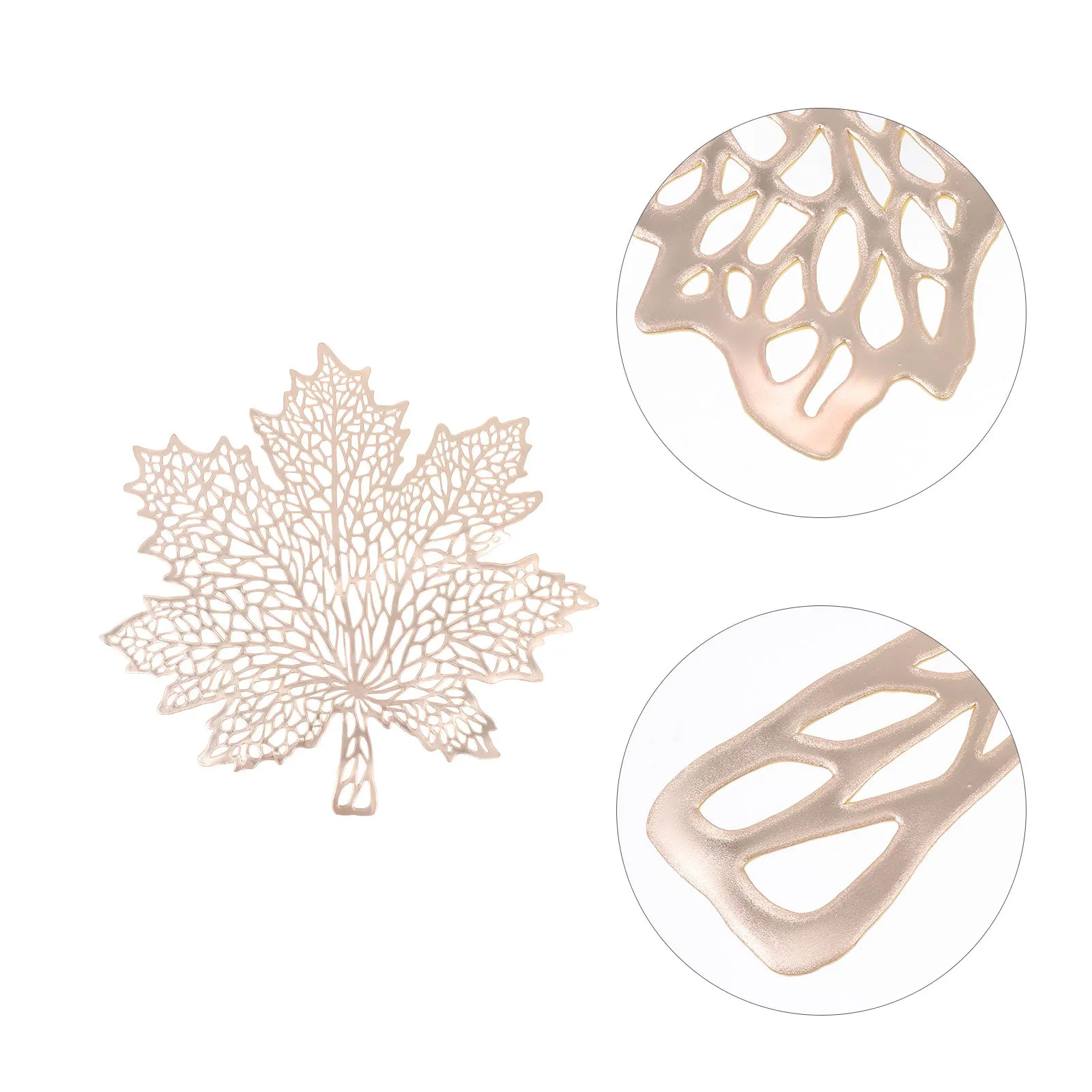 

2Pcs Leaf Shaped Table Mats Thanksgiving Placemats Creative Desktop Mats Heat Insulation Pads Tabletop Coasters