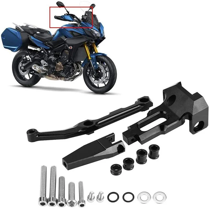 Motocicleta CNC Steering Damper, Suporte de Montagem, Estabilizador Universal para Yamaha FJ-09 MT-09 Tracer 900, 2015, 2016, 2017