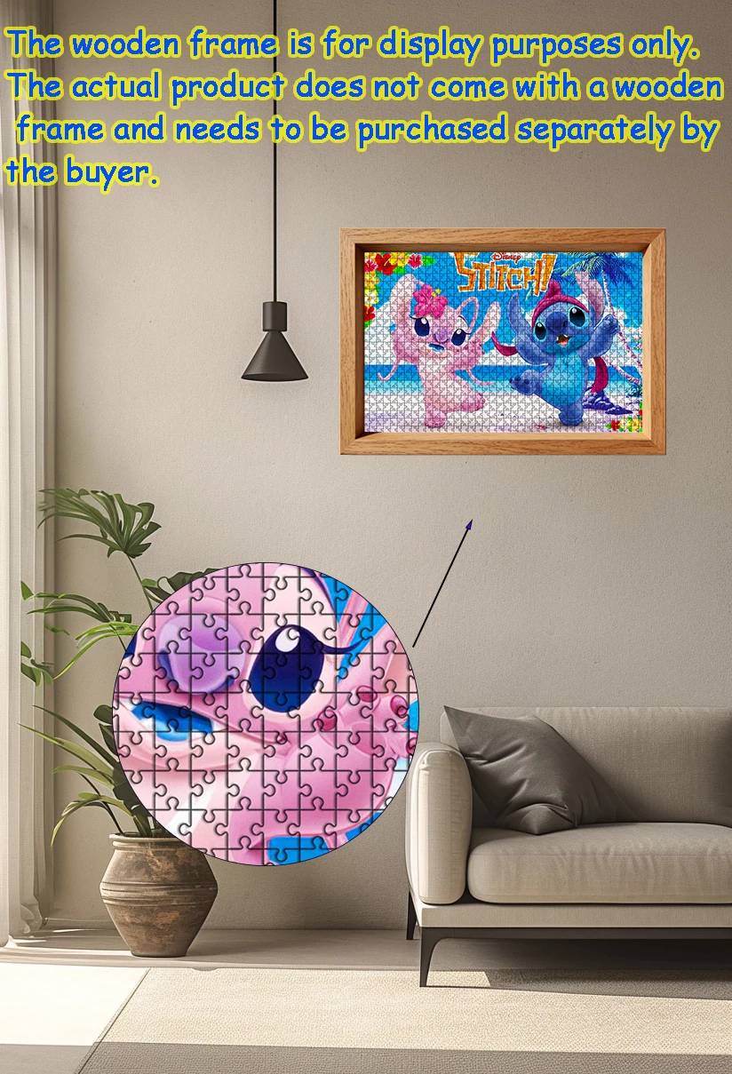 Rompecabezas de punto de Disney, rompecabezas de suelo de madera de 108/200/300/500/1000 piezas, regalo de alta calidad, juego de fiesta divertido