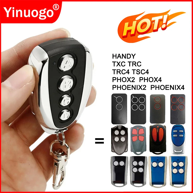 PHOX PHOENIX 2 4 PHOX2 PHOX4 PHOENIX2 PHOENIX4 TRC TRC4 TXC TSC4 Garage Door Remote Control Duplicator 433.92MHz Rolling Code