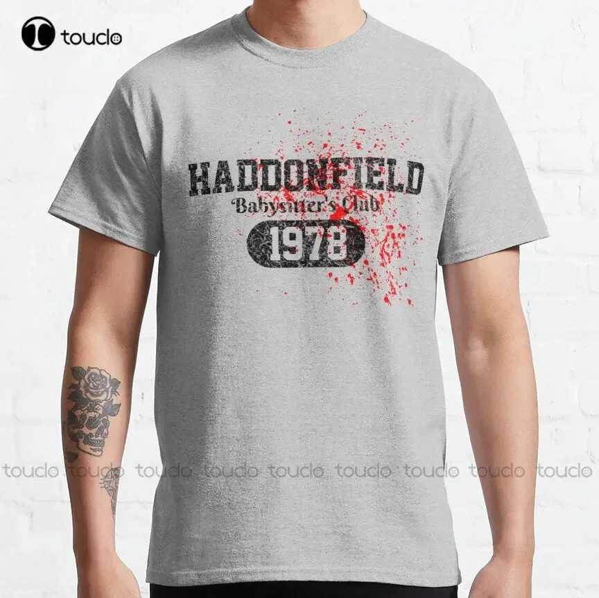 

Классическая футболка Haddonfield Babysitter's Club, мужские рубашки, модный дизайн, повседневные футболки, топы, хипстерская одежда, Xs-5Xl