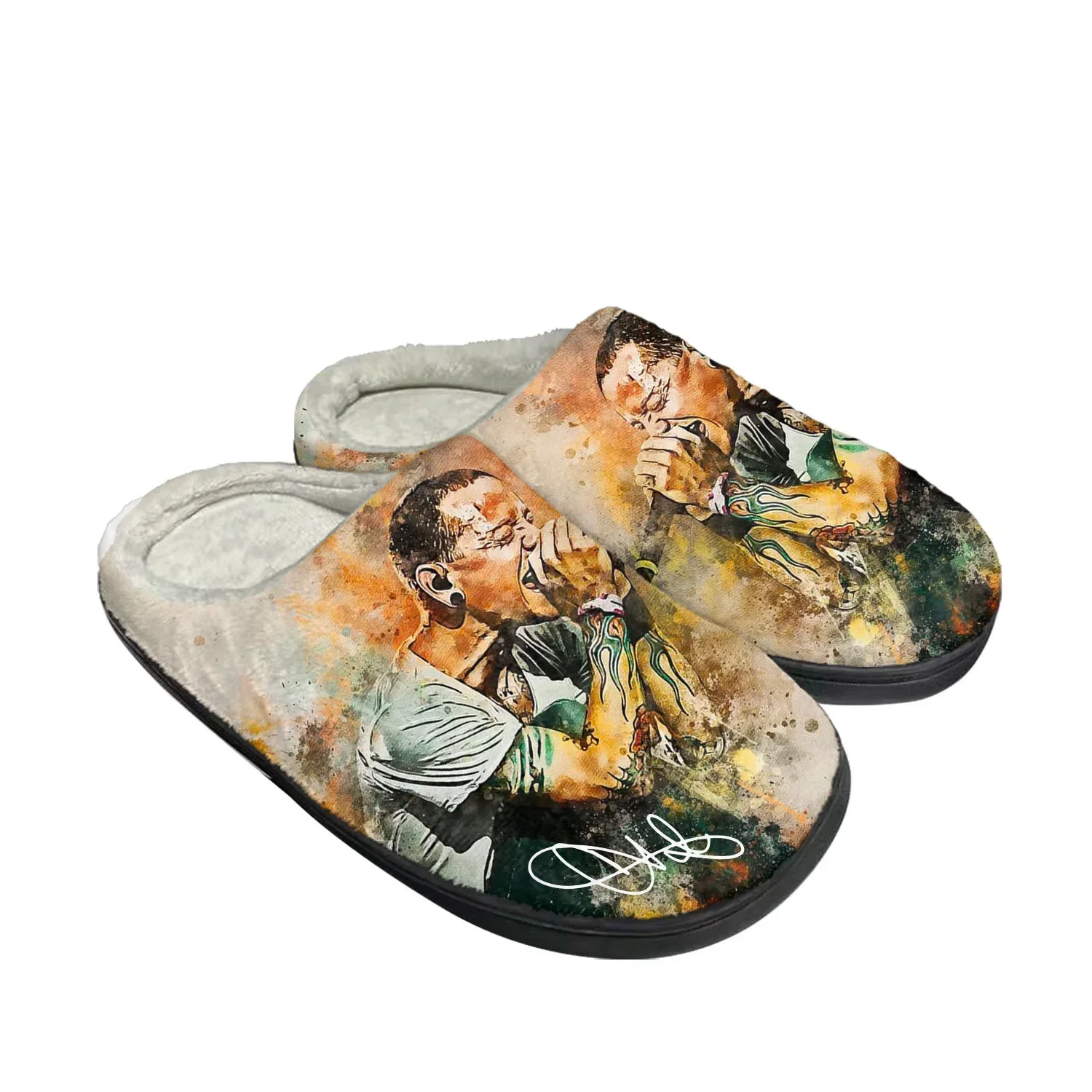 

Chester Park Home Cotton Slippers Mens Womens Plush Bedroom Casual DIY Keep Warm Shoes Thermal Indoor Slipper Customized Shoe