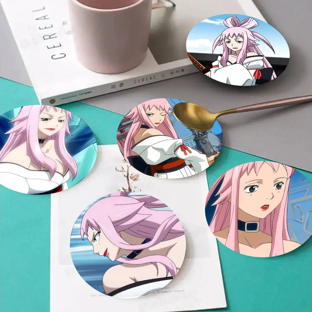 1pc Ikaruga Fairy Tail Wooden Coaster Colour Printing Cup Mat Home Desk Decoration Gifts
