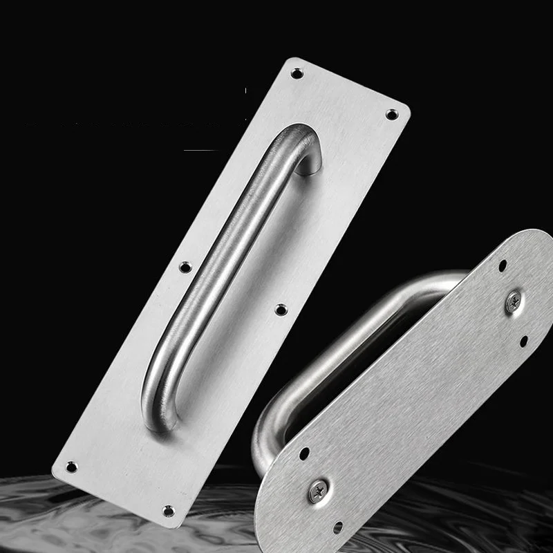 

Thickened Stainless Steel Door Pulls for Wooden Doors Surface Mounted Handle Sliding Board Fire Door Passage Door Escape Handrai