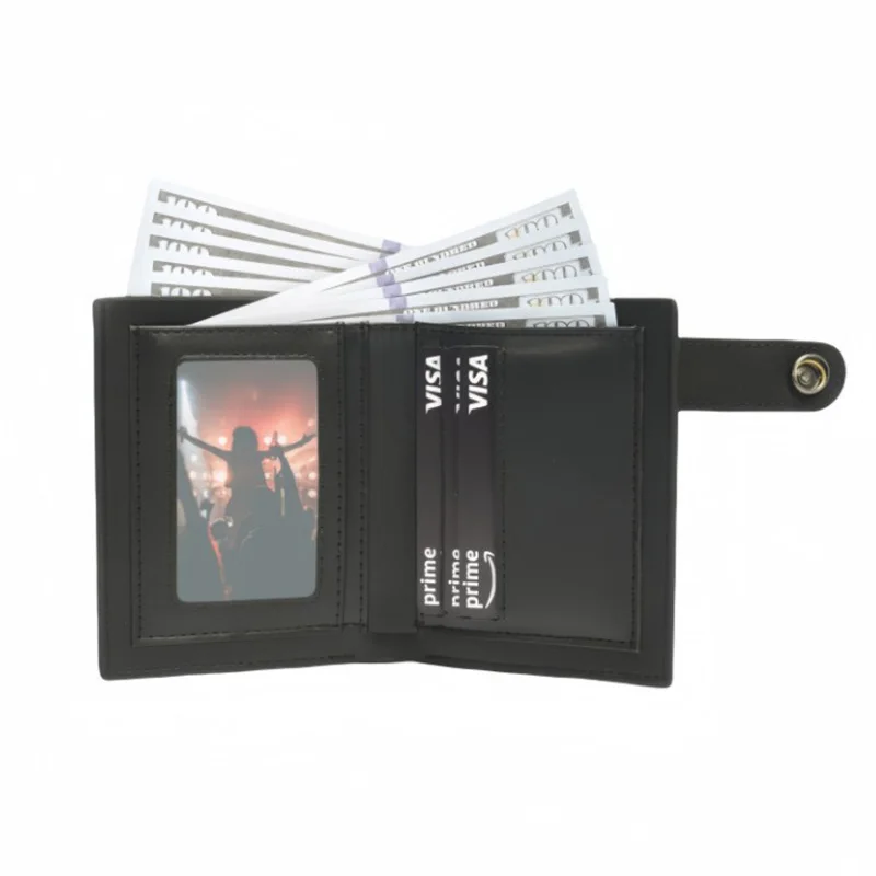 New Crocodile Pattern Men's Wallet, European & American Casual Short Style Multi-Card Card Holder, Nightclub Dark Chain Wallet - view 4
