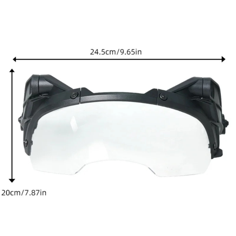 Les lunettes viennent avec des crochets et peuvent être utilisées avec un masque facial sont des casques de sécurité en plein air pour les jeux de personnes réelles, lunettes de chasse