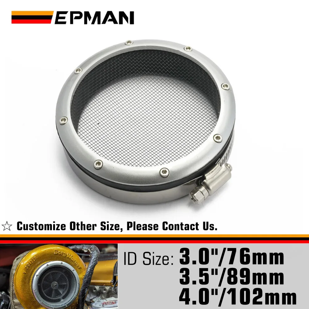 EPMAN 3"/3,5"/4" Turbo-Einlass-Grillschutzfolie Turbolader-Bildschirm Mesh Lufteinlassfilterabdeckung EPAA11G02 – Detail 4