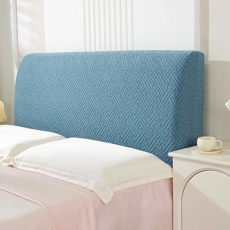 All in One Stretch Headboard Slipcover No Odor Cushioning Pad Dust Cloths Length 120-260cm Anti Scratch Bedroom Bed Head Covers