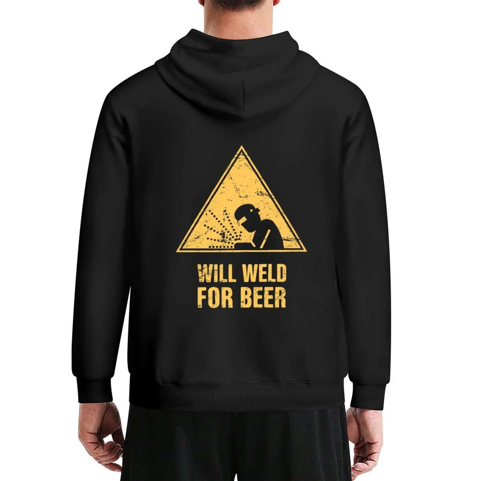 

Will Weld For Beer Funny Welding Design Hoodie autumn clothes autumn winter clothes mens designer clothes hoodies for men