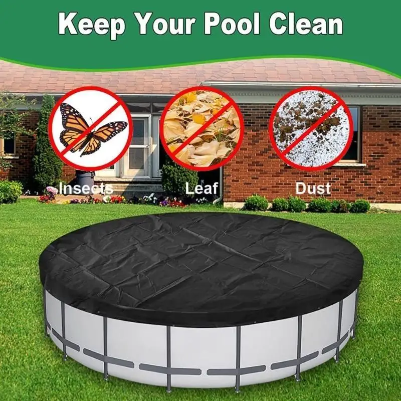 

Professional 10FT Round Pool Protector Cover Waterproof Dust Cover Heavy Duty Y4QC