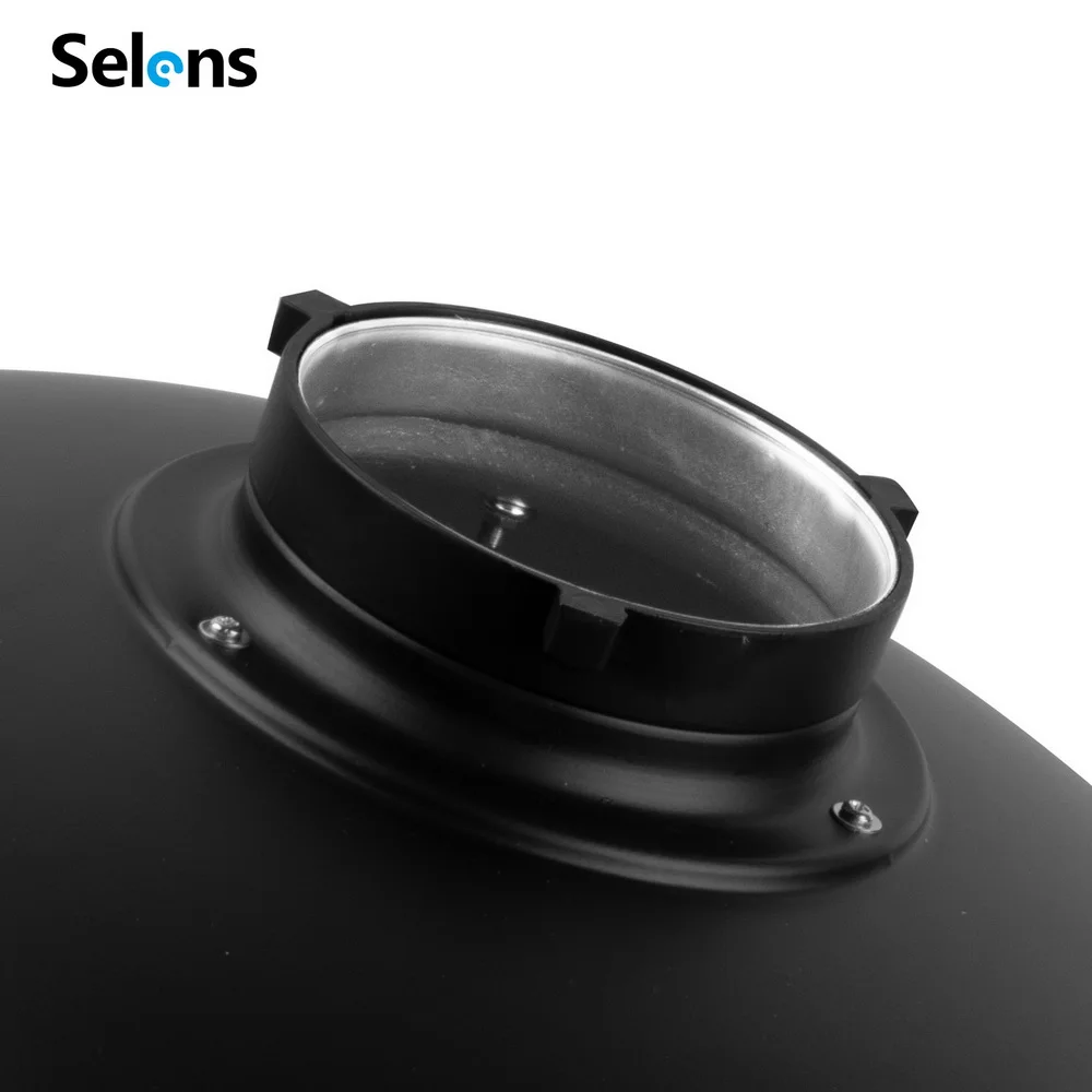 Selens طبق التجميل العاكس 30/42/55 سنتيمتر شبكة العسل + مجموعة الناشر الأبيض لبوينز جبل استوديو اطلاق النار ستروب ضوء ثابت