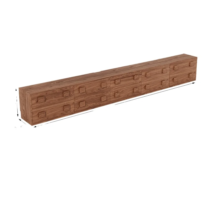 Support de télévision foncé pour réception, Design Vertical Normal, meuble de télévision minimaliste en bois, moderne et léger, meubles postmodernes