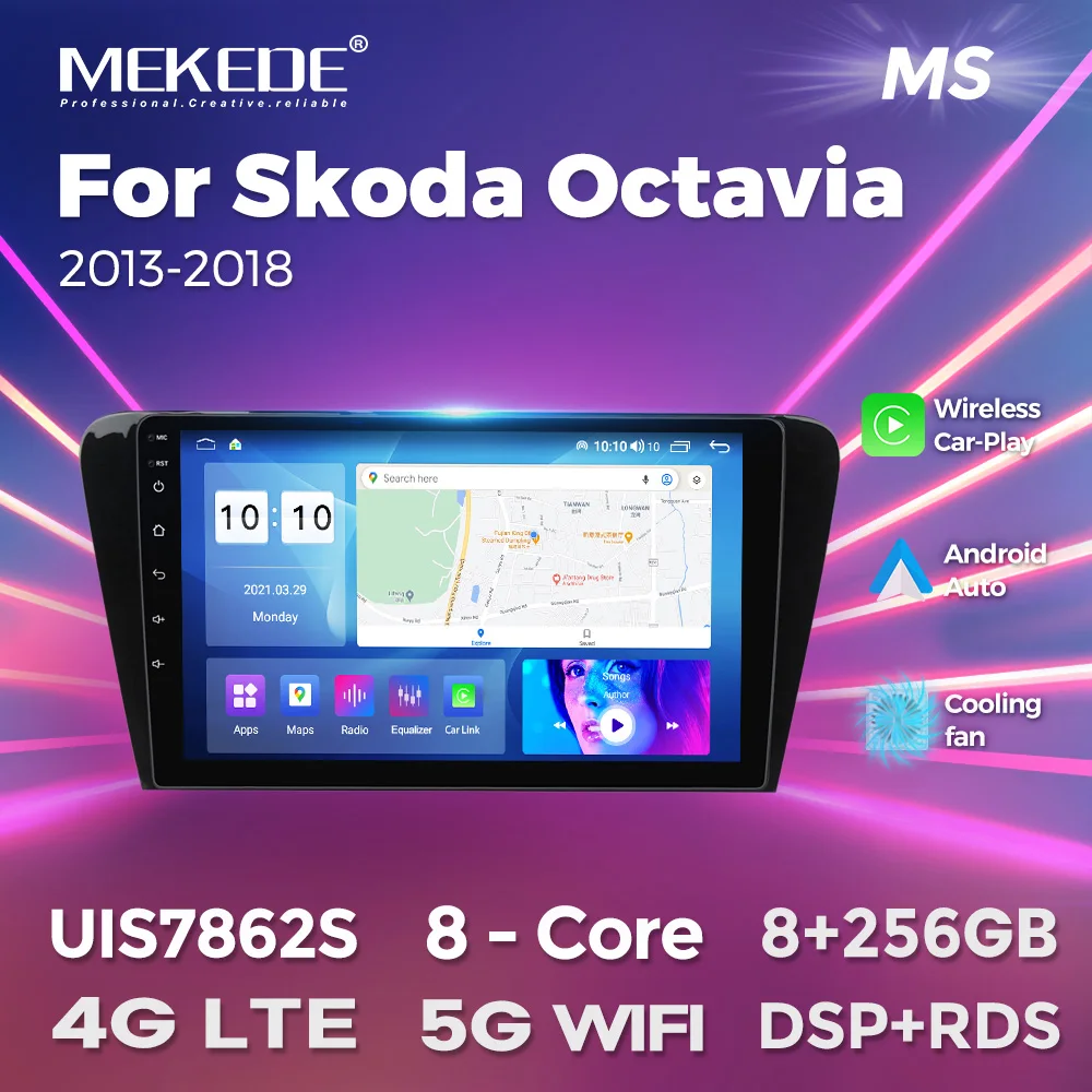 

MEKEDE WIFI 4G LTE Android System For Volkswagen SKODA Octavia 3 A7 2013-2018 Car Radio Auto Video Player Carplay Audio Speaker
