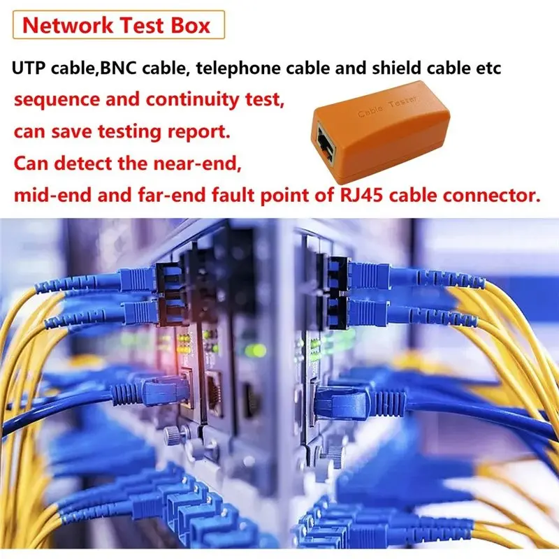 AB46-UTP Cable Test Box Network Cable Test Box For CCTV Camera Tester Detect Faulty Point Of RJ45 Network Cable Connector view 5