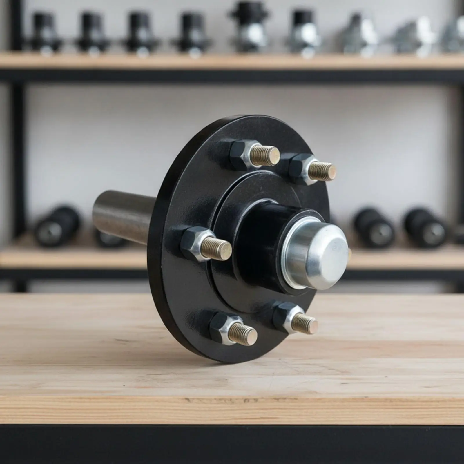 Non-Braking Trailer Half-Axle Hub Assembly Easy to Install 3500 Lb Trailer Axle Hub Assembly 139.7 Mm Bolt Circle Replacement