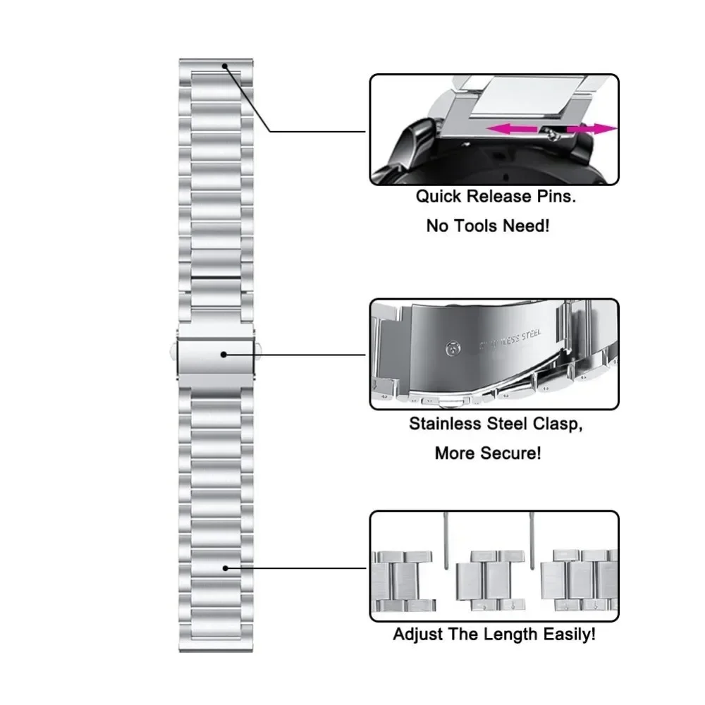 Металлический браслет для HAYLOU Solar 5, ремешок из нержавеющей стали для часов Haylou R8 S8, браслет Correas для Haylou GST Lite, ремешок