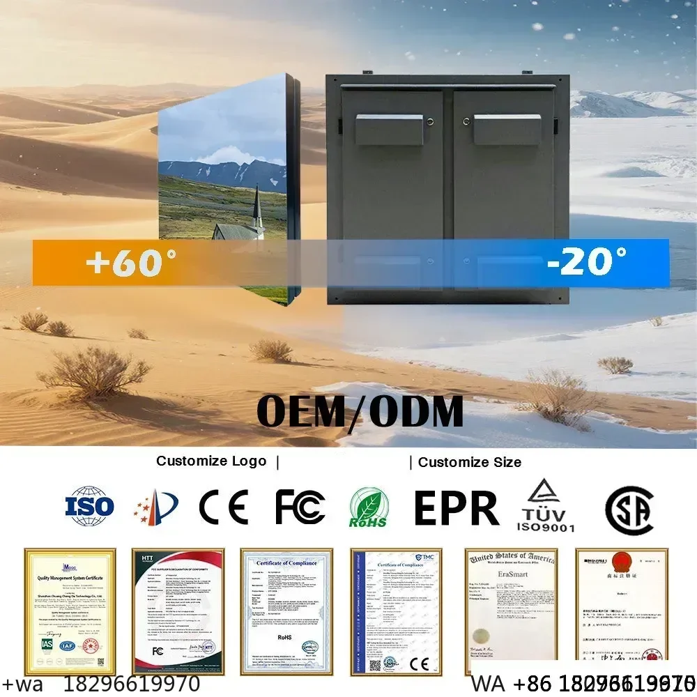 Outdoor Waterproof P6/P8/P10 LED Display Fixed 3D Dot Matrix HD Naked Eye Digital Signage