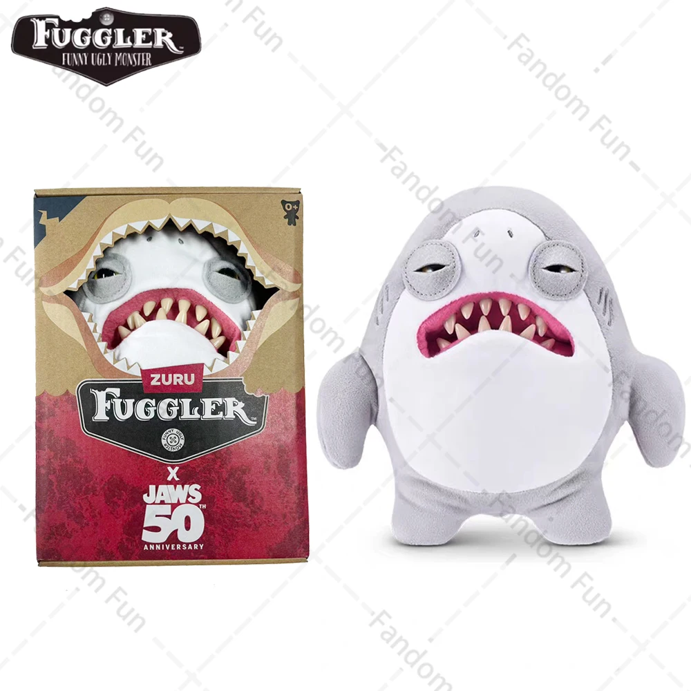 فكي مع Fuggler Monster 50th الذكرى الأصلي محشوة دمية القرش فكي سلسلة ذات علامة تجارية مشتركة Kept تذكارية ألعاب من القطيفة هدية