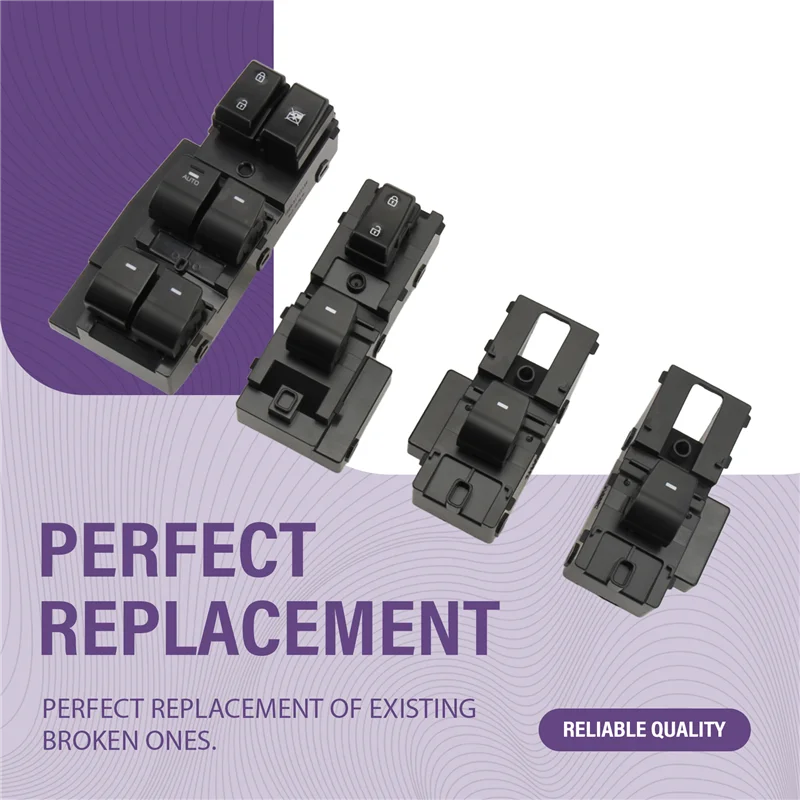 

Lift Button Set Of 4Pcs For Elantra 17-21 AUTO 93570-F2000 93575-F2000 93575-F2100 93575F2010 Window Control Switch