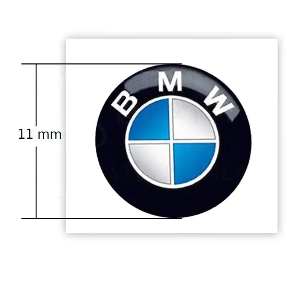 11/14mm per BMW Car Remote portachiavi Micro capitolo Radio Button Sticker Performance E46 muslimah E36 E93 E92 F34 F31 Z4 X7