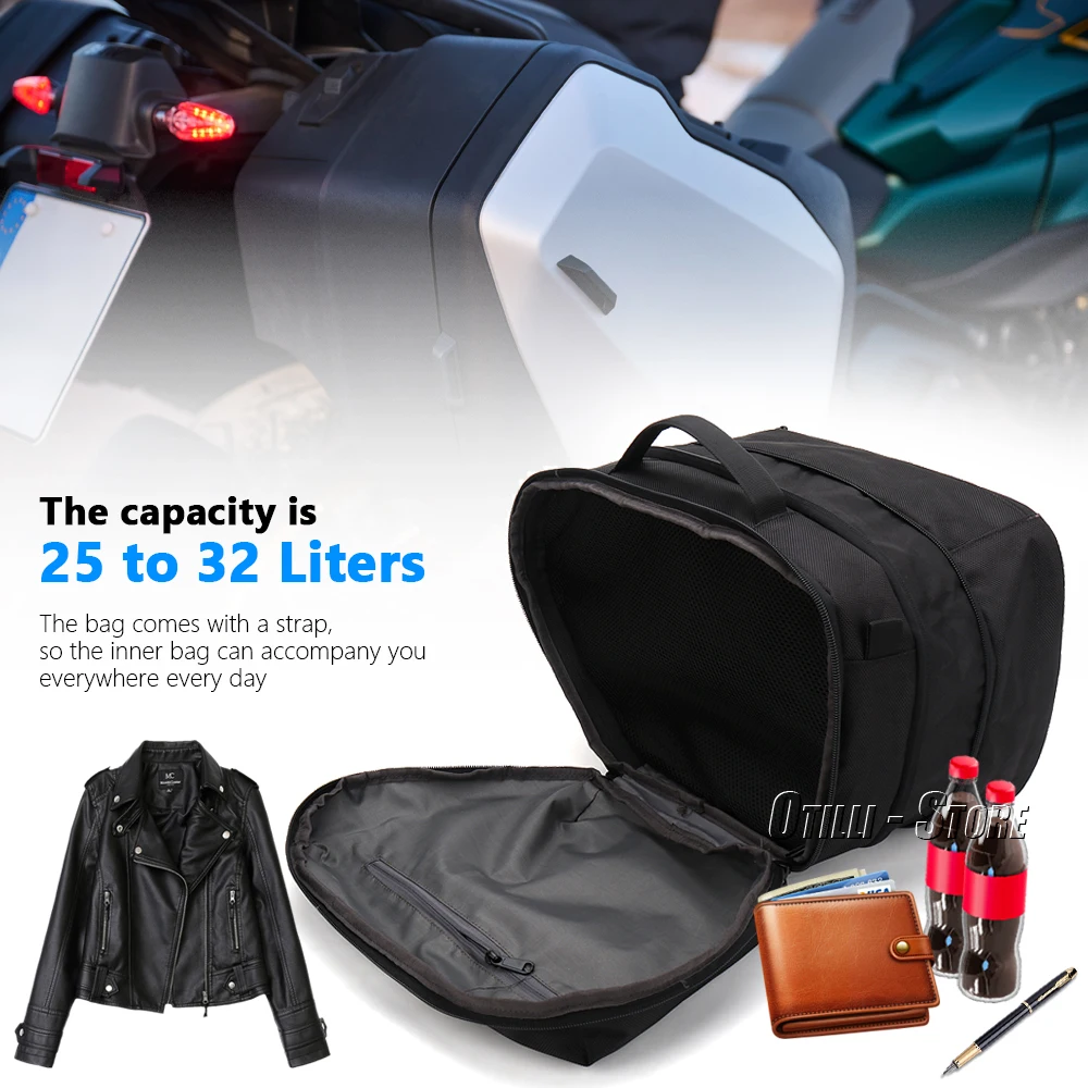 Motorcycle Bag Side Case Inner Bags Luggage bags Black A pair For BMW R 1300 GS R1300 GS R 1300GS R1300GS r1300gs 2023 2024