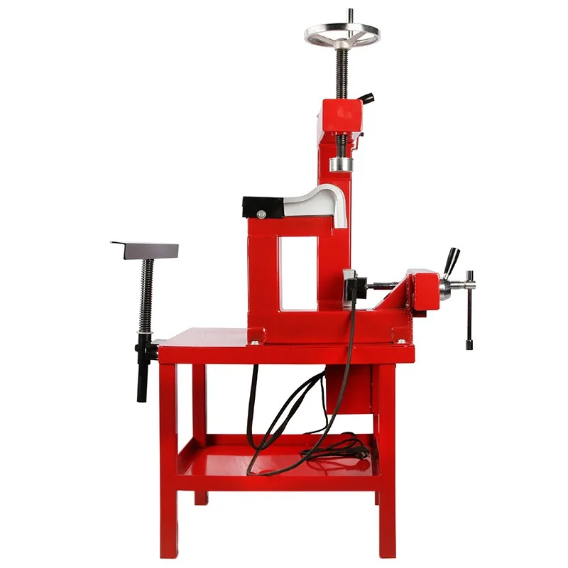 Three-position synchronous vulcanizing machine, tire repair machine, automobile tire fire repair machine