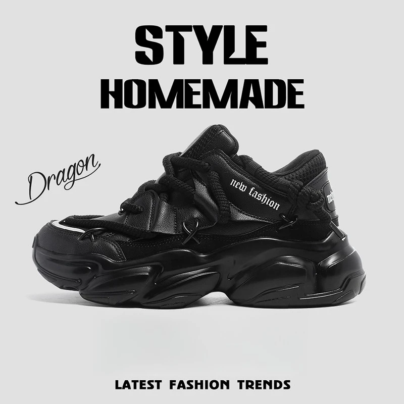 

2025 New Couple Heightening Fashion Shoes with Anti-Slip and Wear-resistant Functionality for Leisure and Sports Activities