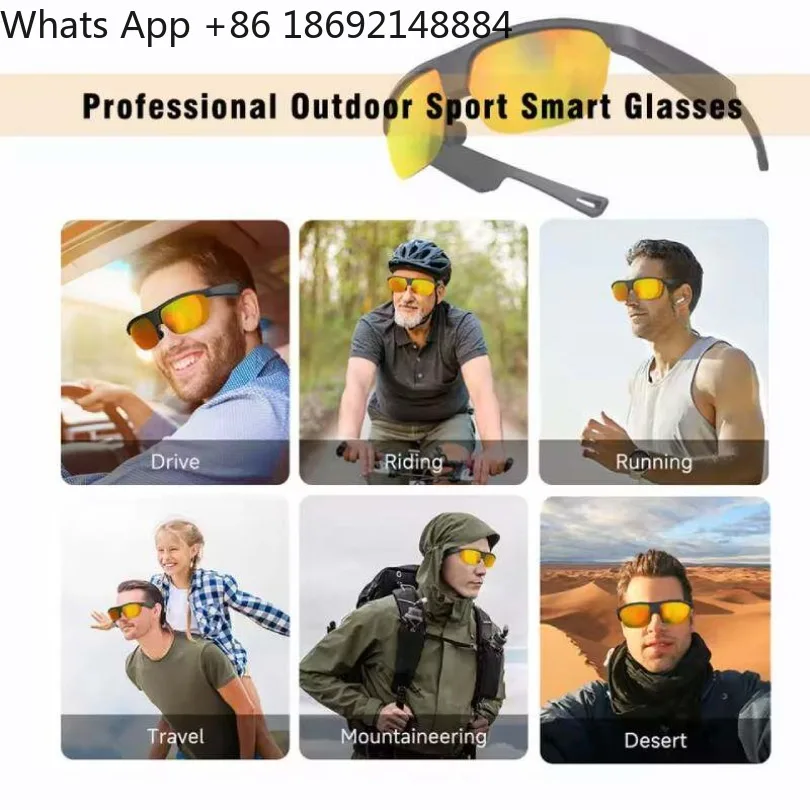 AI Smart translated Glasses Wireless Blueooth Call Sunglasses Spot