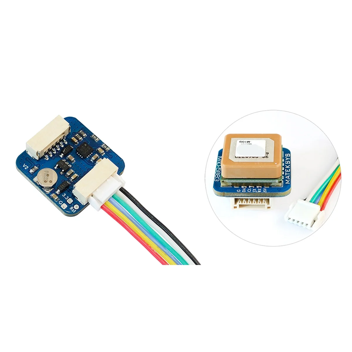 N33R_GNSS M10Q-5883 para GPS U-Blox M10 com módulo Bússola QMC5883L