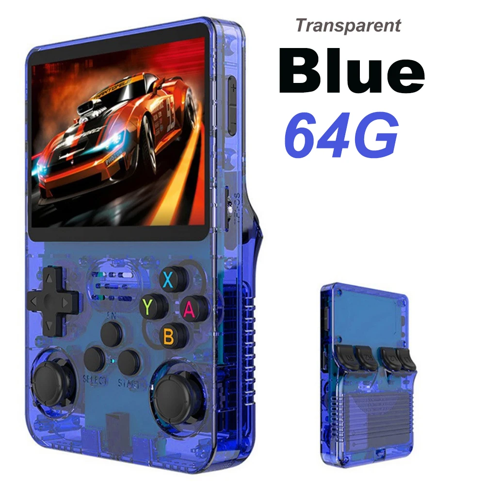 BOYHOM 256G/128G/64G R36S ARKOS 2,0 Retro Handheld Spielkonsole 3,5'' IPS bildschirm, tragbare Tasche Spiel Player für kinder geschenk