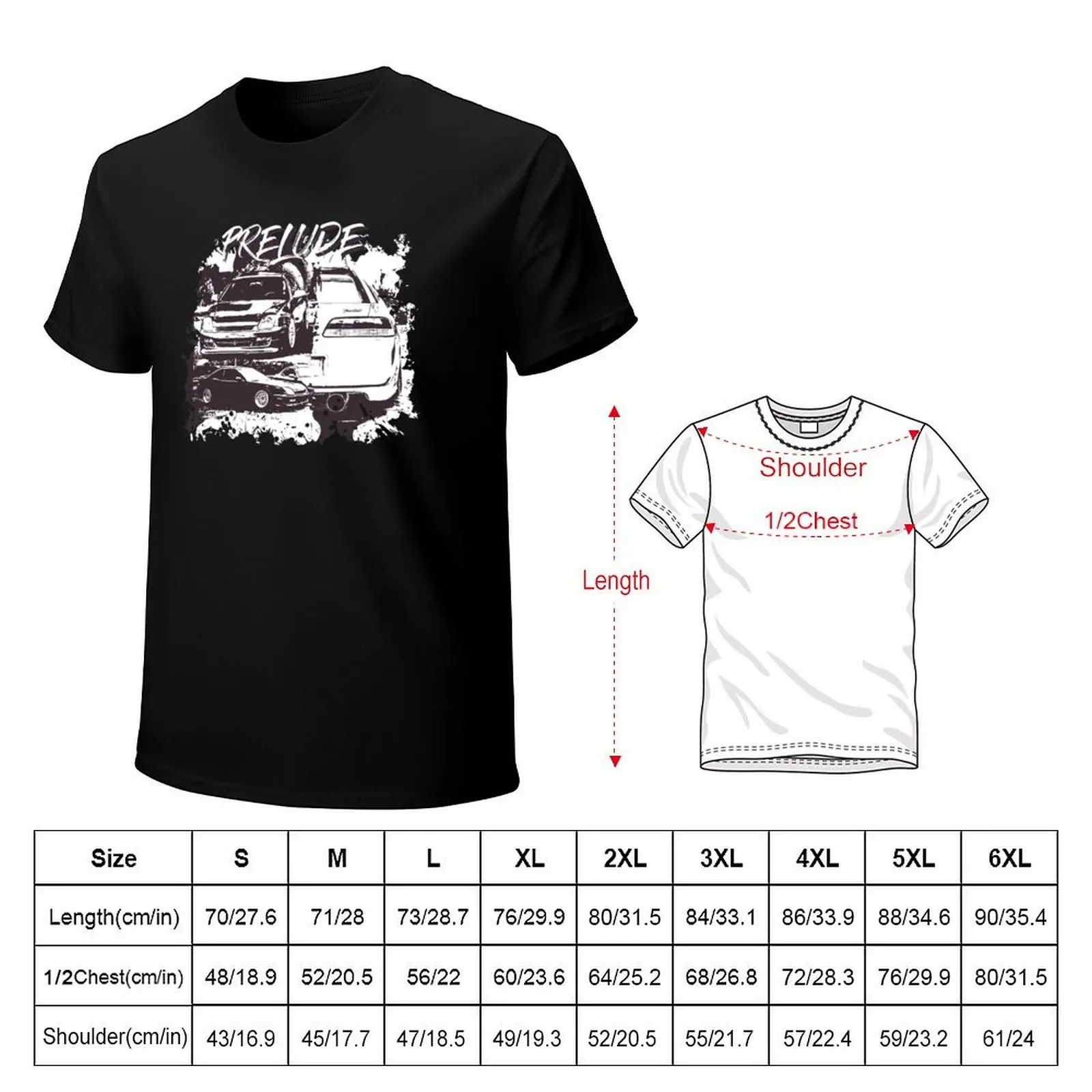 Prelude Manga Style T-Shirt plus size clothes vintage graphic tee funny gifts clothing for men