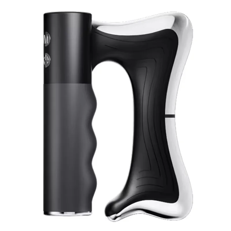 

New LCD Vibration Massager Electric Heating Fascia Knife Muscle Relaxation Warm Body Lifting Blade Comb Massage Tool