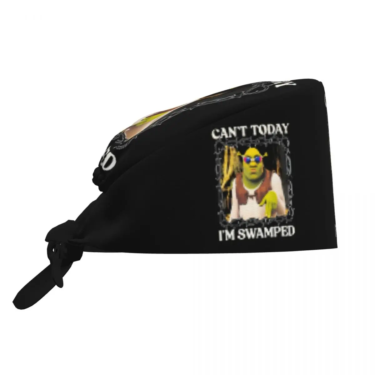 Divertido Gorro de Trabajo con Diseño de Shrek 'No Puedo Hoy, Estoy Atascado', para Hombres y Mujeres, Gorro Quirúrgico de Dibujos Animados y Anime, Gorro de Enfermería, Doctor, Cirujano