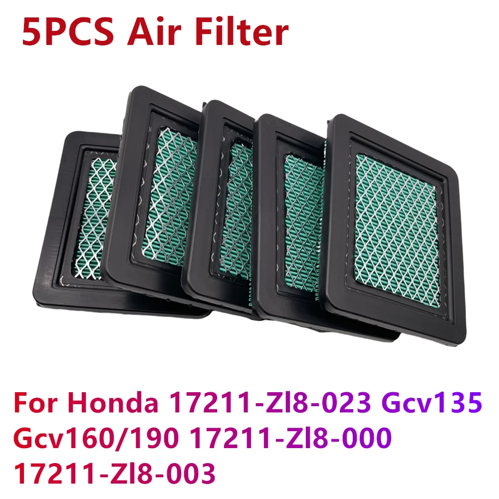 1/5Pcs Air Filter for Honda GC135 GCV135 GC160 GCV160 GCV190 GX100 Engine 17211-ZL8-023 Lawnmower Air Filter Replacement Parts