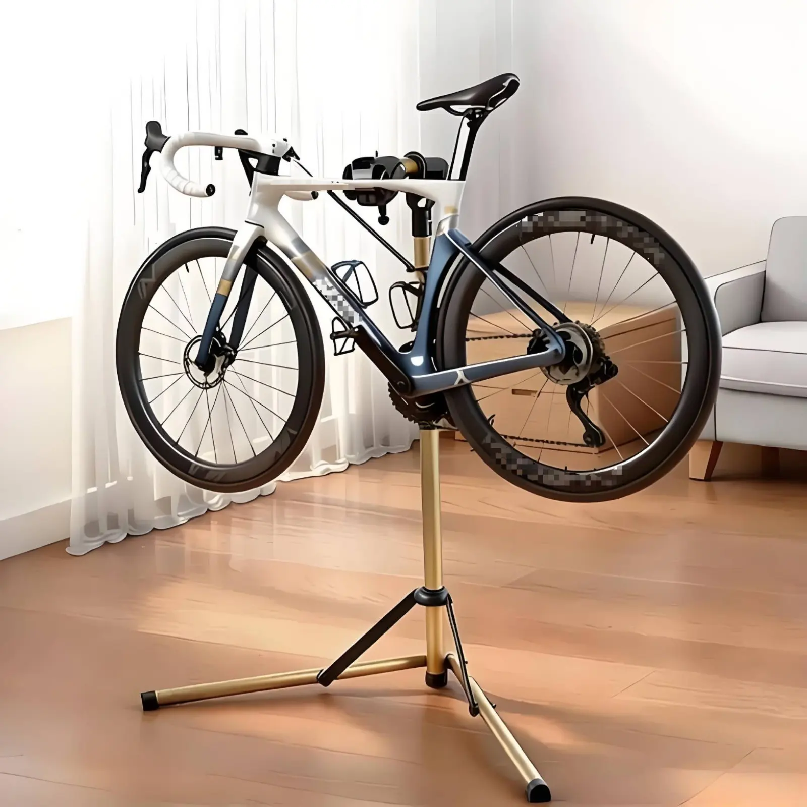 

Adjustable Bike Repair Stand Aluminum Alloy Cycle Repair Stand Stable Base Lightweight for Garage
