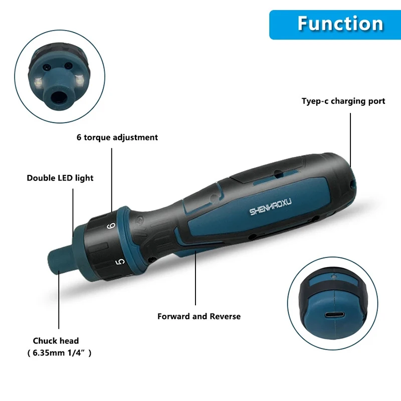 Tournevis électrique sans fil aste, mini perceuse, ensemble d'outils électriques, kit de perceuse électrique multifonction, entretien ménager