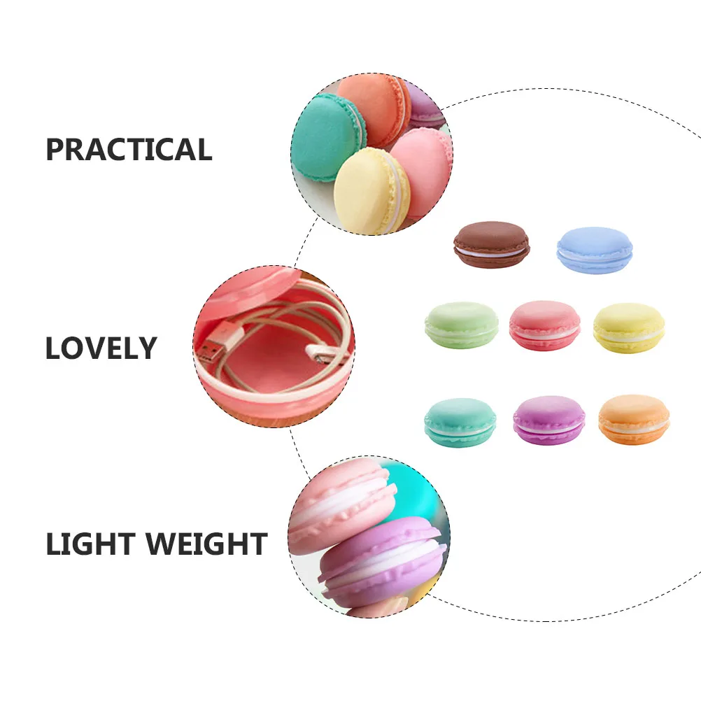 

8 шт., контейнер для хранения макарон, мини-органайзер для ювелирных изделий, портативный футляр для таблеток для небольших аксессуаров, прочный, легкий
