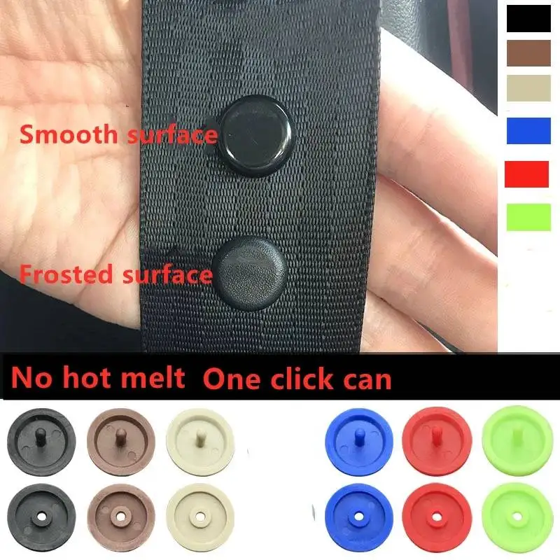 

10Pairs Seat Belt Button Buckle Stop Universal Stopper Kit Spacing Limit Buckle Clip Retainer Seatbelt Stop Button Kit Car Parts