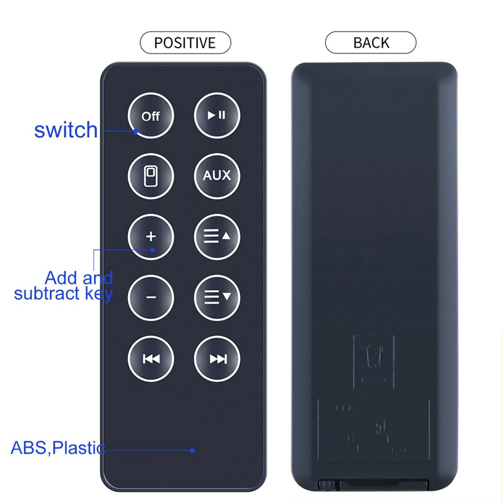 4X New Remote Control Replacement For Bose Sounddock 10 SD10 Bluetooth-Compatible Speaker Digital Music System