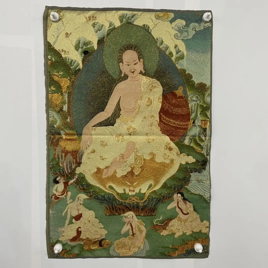 Estátua de buda diy pintura diamante bordado pintura praça cheia buda tibetano pintura decorativa da lona