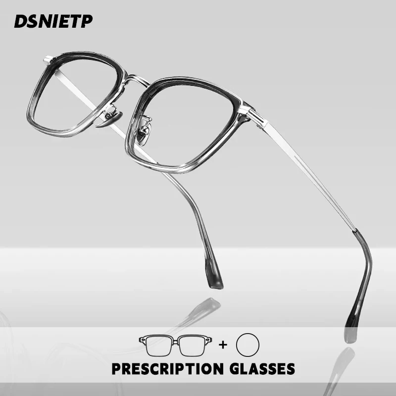 

Dsnietp Ultra Light Reading Glasses Men Fashion Photochromic Progressive Anti Blue Light Prescription Glasses Myopia Eyewear