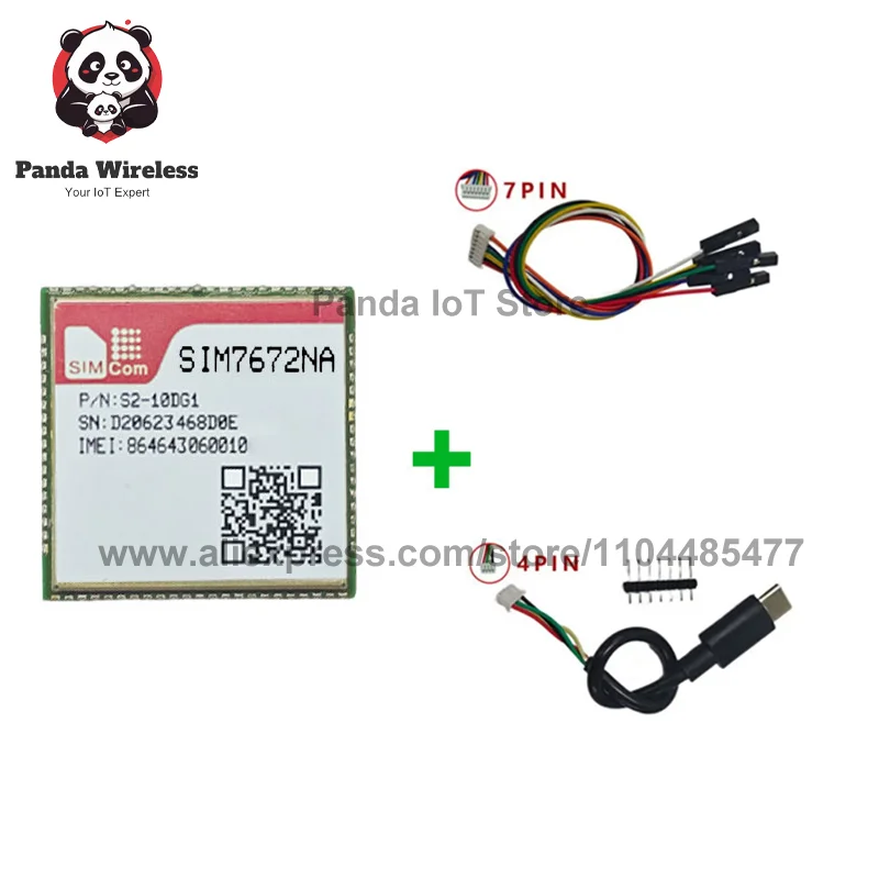 SIMcom SIM7672NA SIIM7672NA-MNGV SIM7672NA-LNGV Placa central CAT1 B2/B4/B5/B12/B13 Chip Qualcomm compatible con datos + GNSS (opcional)